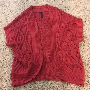 Crochet 🧶 shrug pink